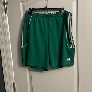 Adidas Men's Green Athletic Shorts